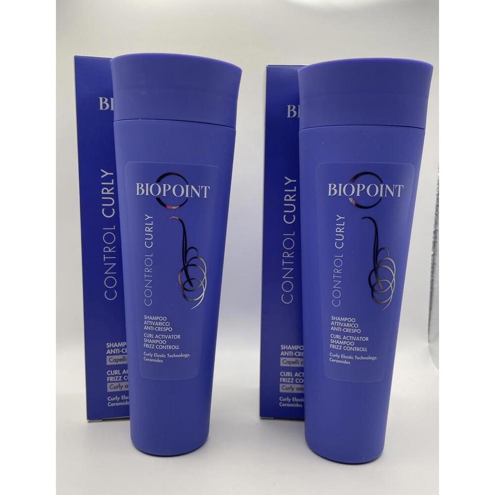 Biopoint Curly Control And Definition Shampoo 200ml Made in Italy - 2 Boxes